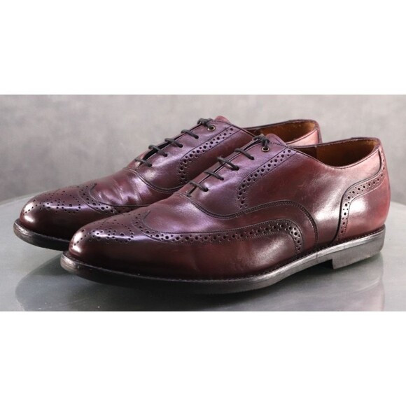 Johnston & Murphy Vintage Men\'s Wingtip Dress Shoes Size 9 D Leather Cognac main image 8